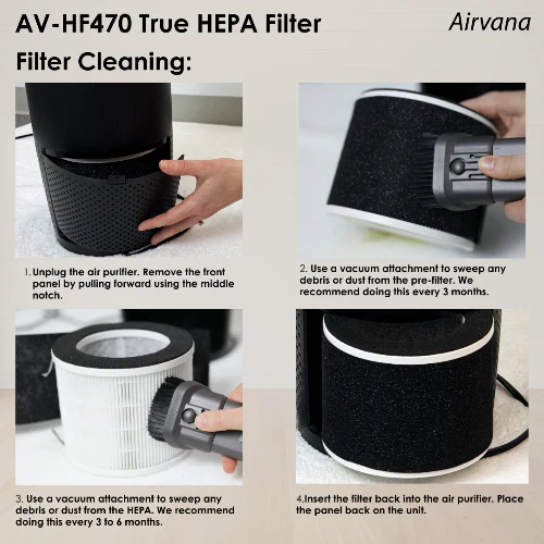 Airvana Capri True HEPA Air Purifier w/Granular Carbon Insert AV470THP - Image 8