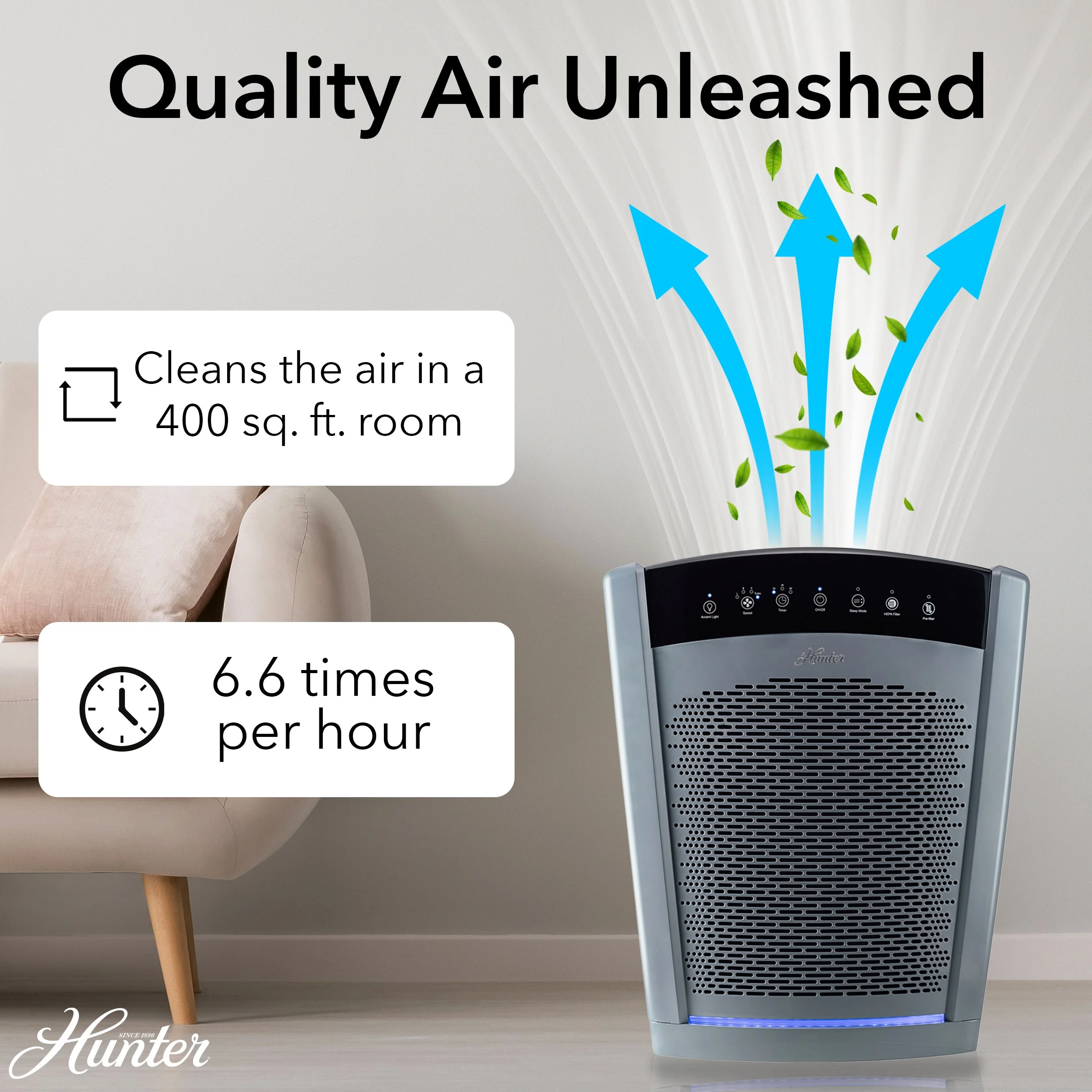 Hunter Multi-Room Large Console Air Purifier HP800 - Image 12