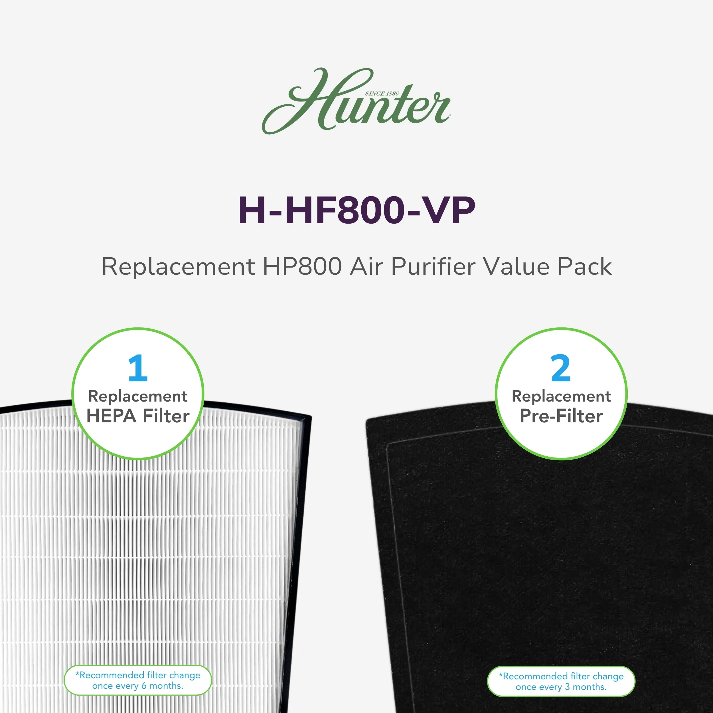 Hunter Replacement Air Purifier Filter Value Pack H-HF800-VP - Image 4