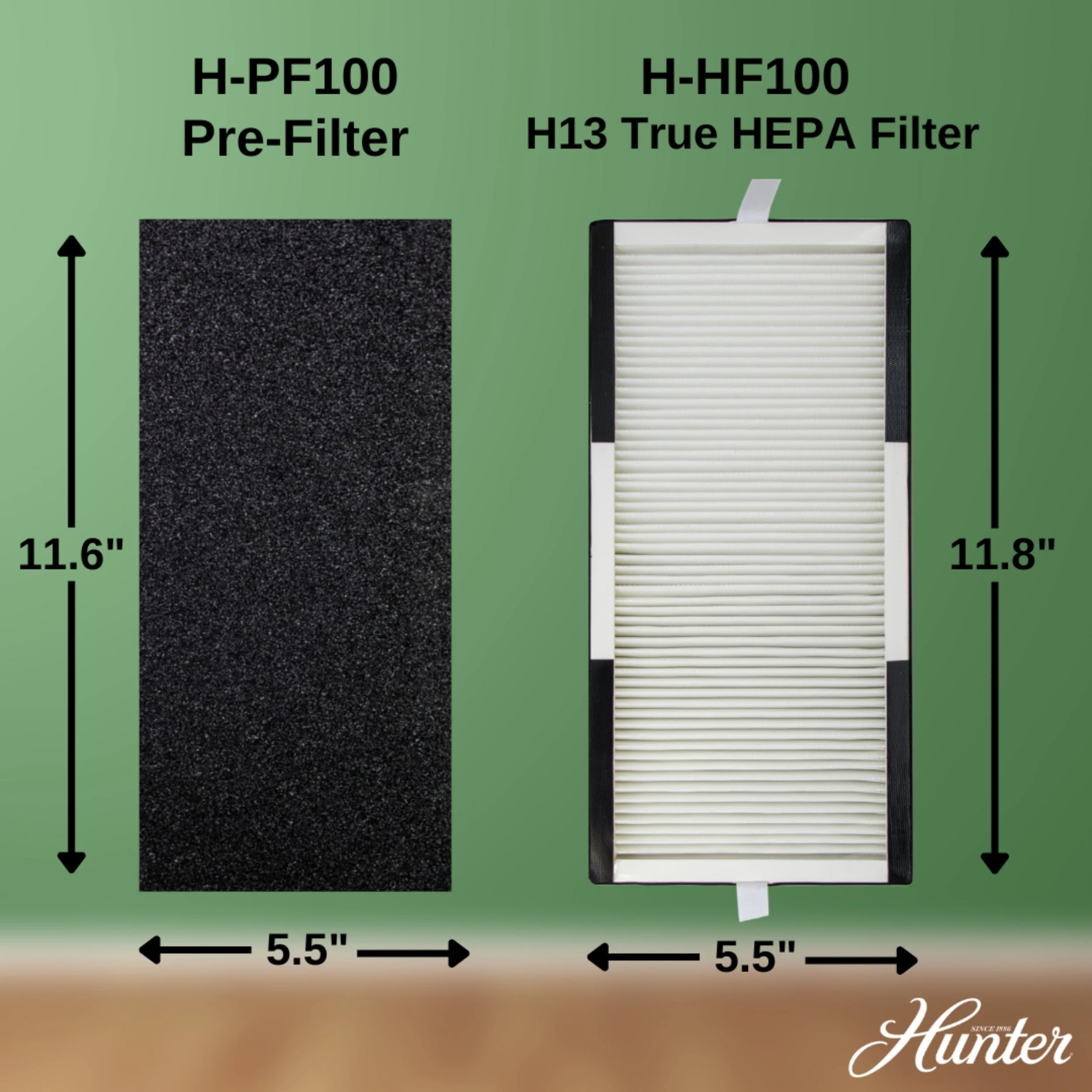 Hunter Replacement Filter Value Pack for HP100 Series Air Purifiers H-HF100-VP - Image 3