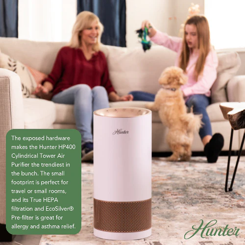 Hunter True HEPA Cylindrical Tower Air Purifier HP400 - Image 7