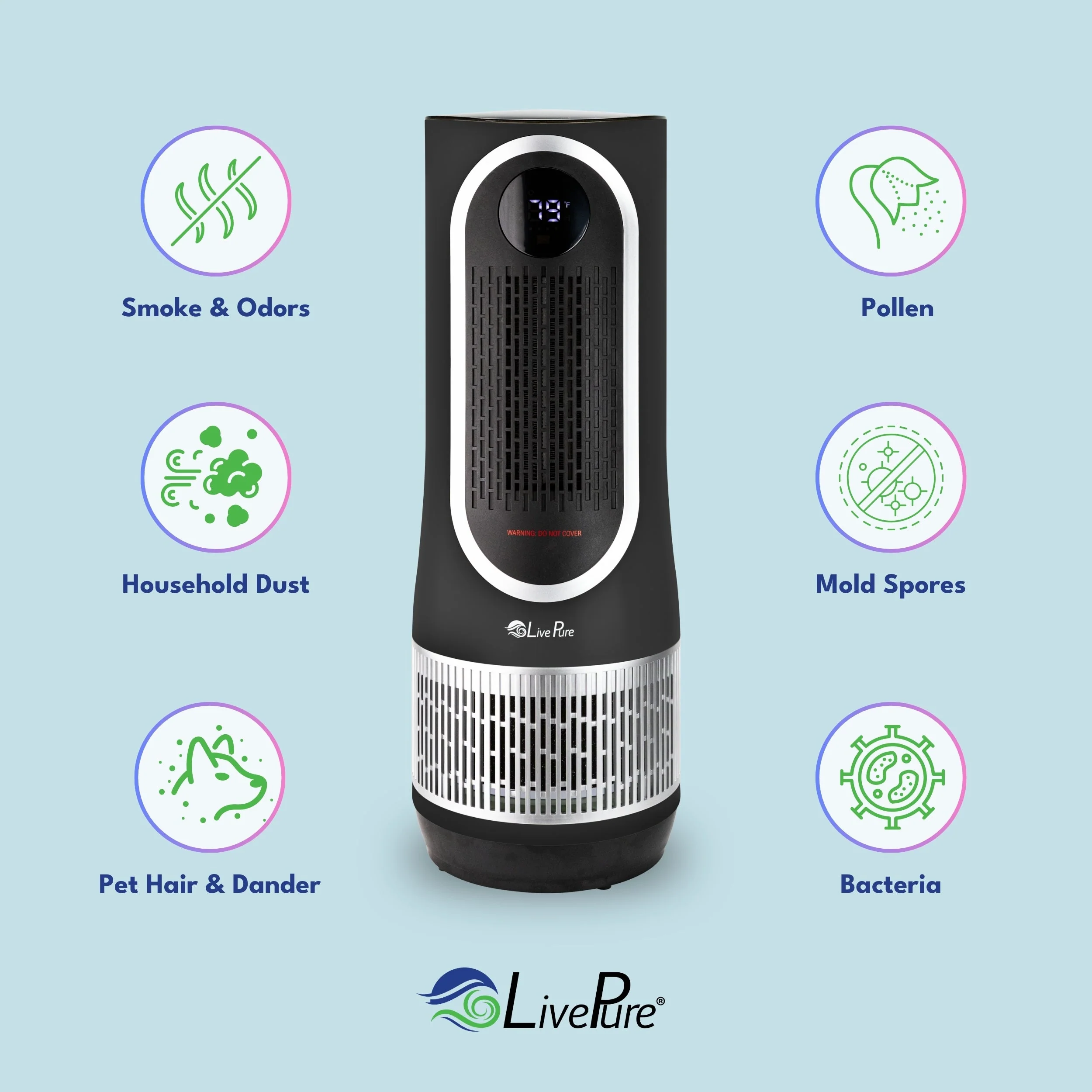 LivePure 3-in-1 Clean Heat Air Purifier/Heater LP500APHTR - Image 10
