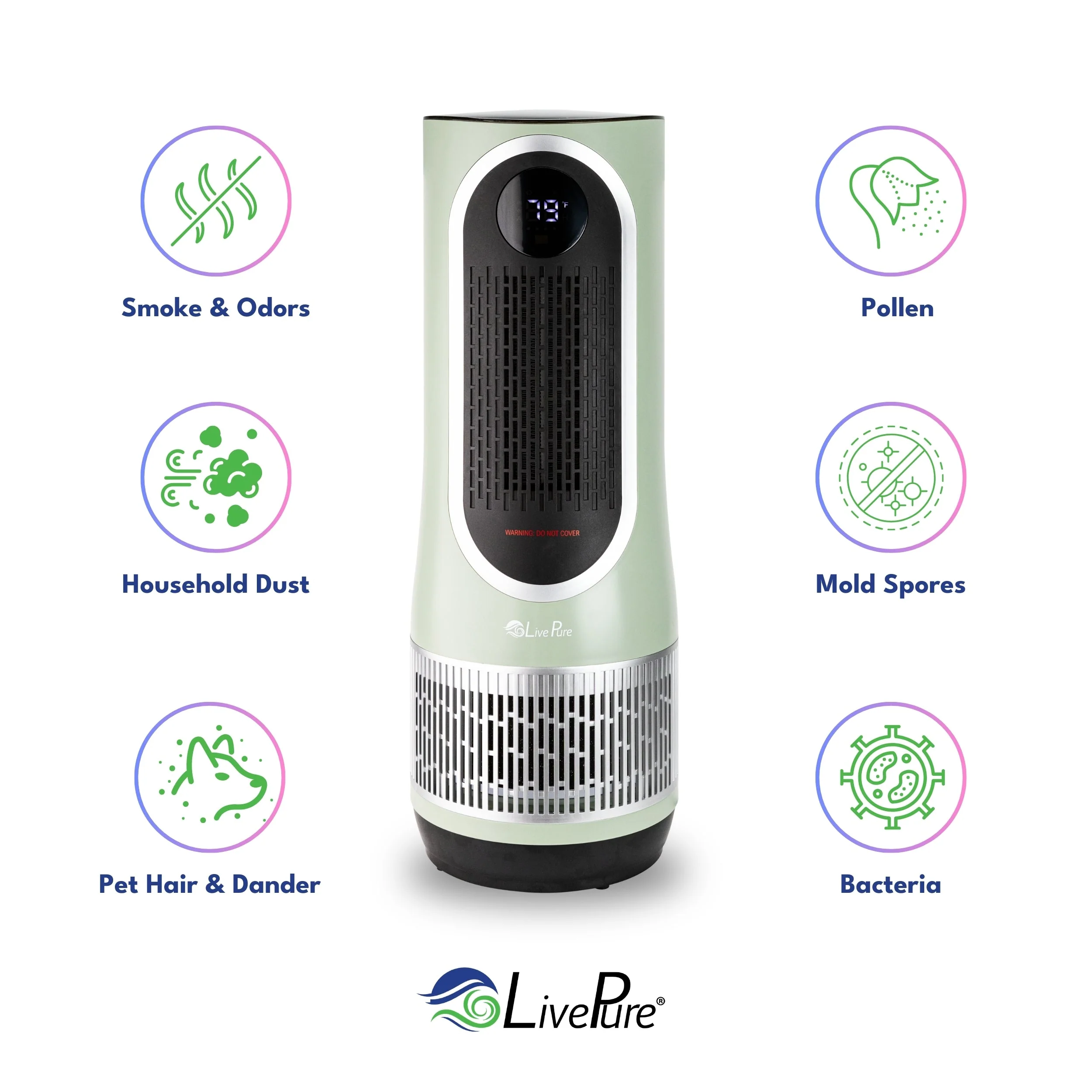 LivePure 3-in-1 Clean Heat Air Purifier/Heater LP500APHTR - Image 20