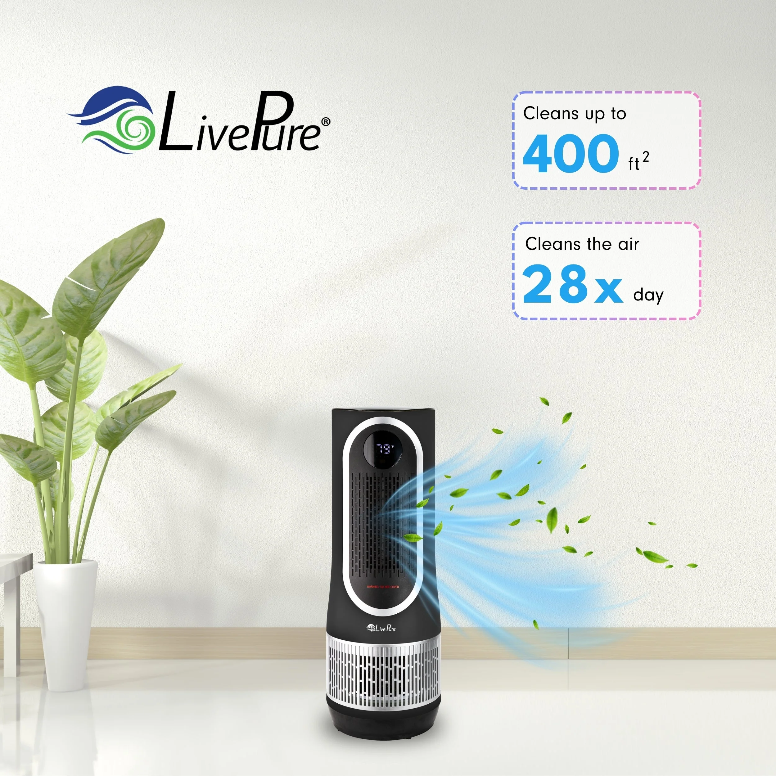 LivePure 3-in-1 Clean Heat Air Purifier/Heater LP500APHTR - Image 22
