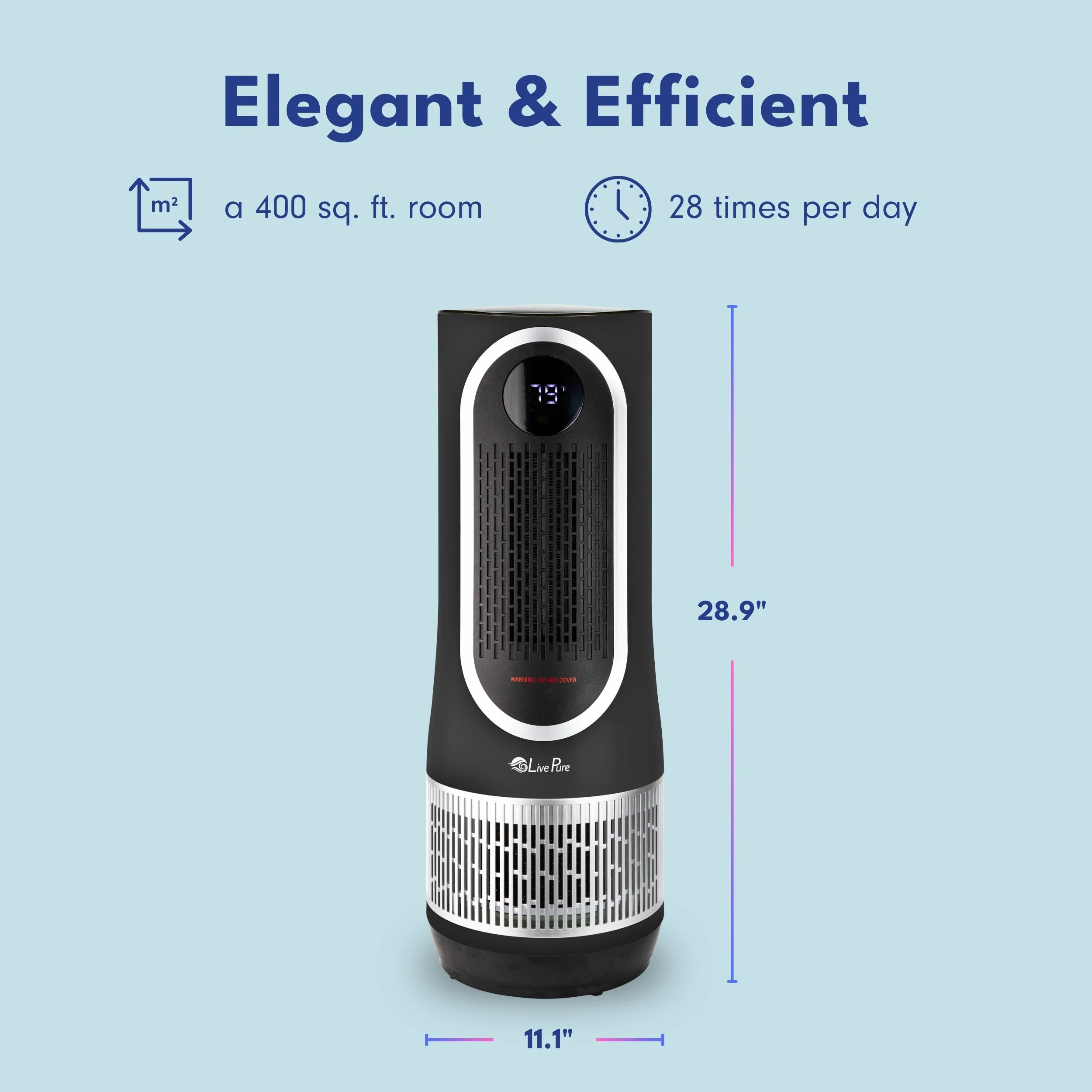 LivePure 3-in-1 Clean Heat Air Purifier/Heater LP500APHTR - Image 23