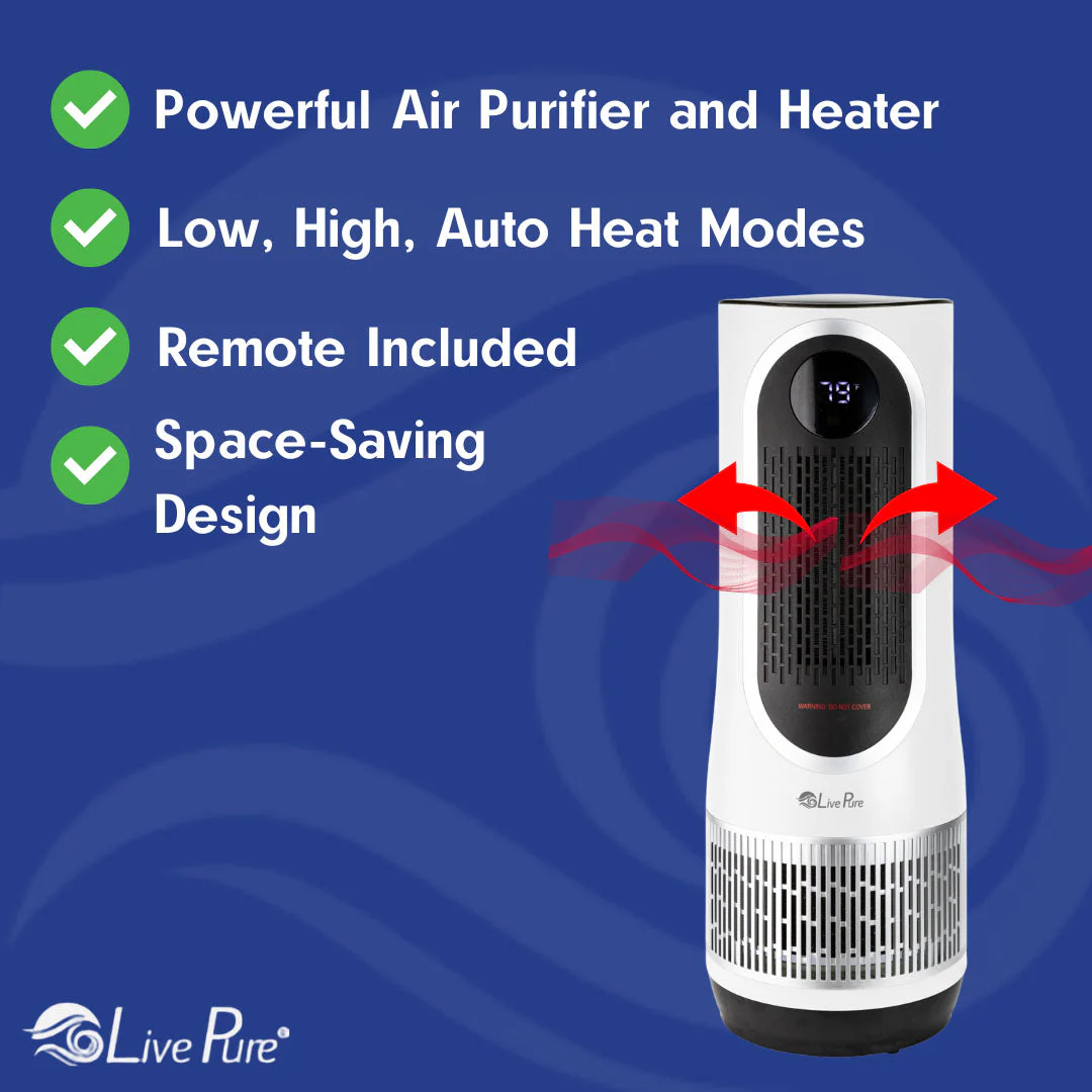LivePure 3-in-1 Clean Heat Air Purifier/Heater LP500APHTR - Image 4