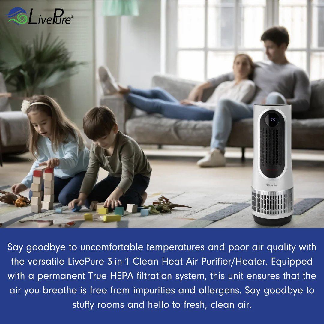 LivePure 3-in-1 Clean Heat Air Purifier/Heater LP500APHTR - Image 7