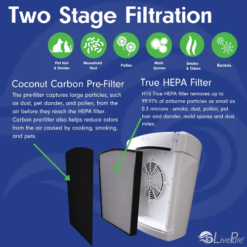 LivePure Bali Series Multi-Room True HEPA Air Purifier with Air Quality Sensing System LP560THP - Image 12