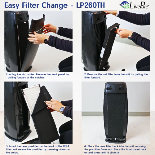 LivePure Sierra Series  Digital Tall Tower Air Purifier LP260TH - Image 13