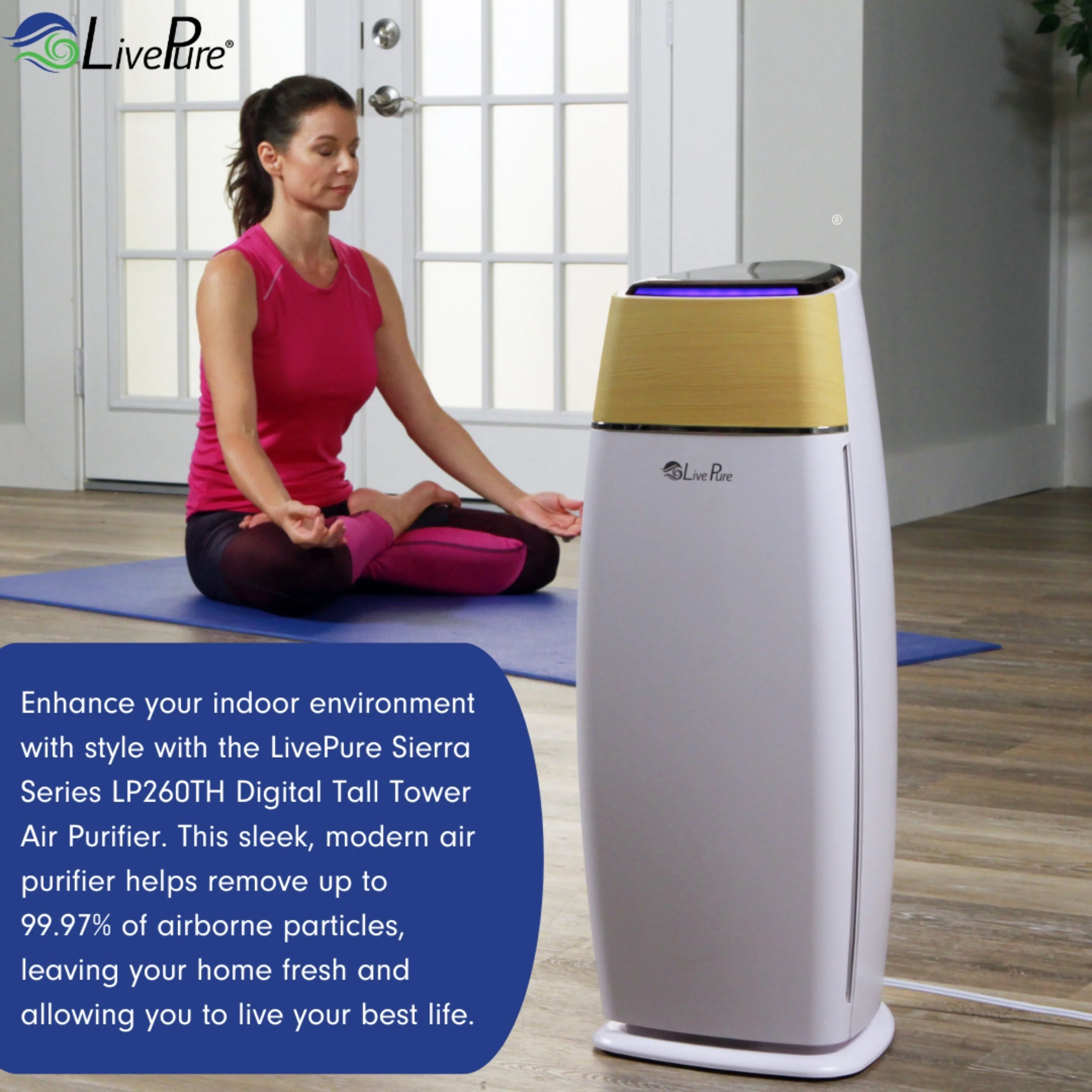 LivePure Sierra Series  Digital Tall Tower Air Purifier LP260TH - Image 15