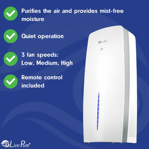 LivePure True HEPA Air Purifier & Humidifier LP460APH - Image 9