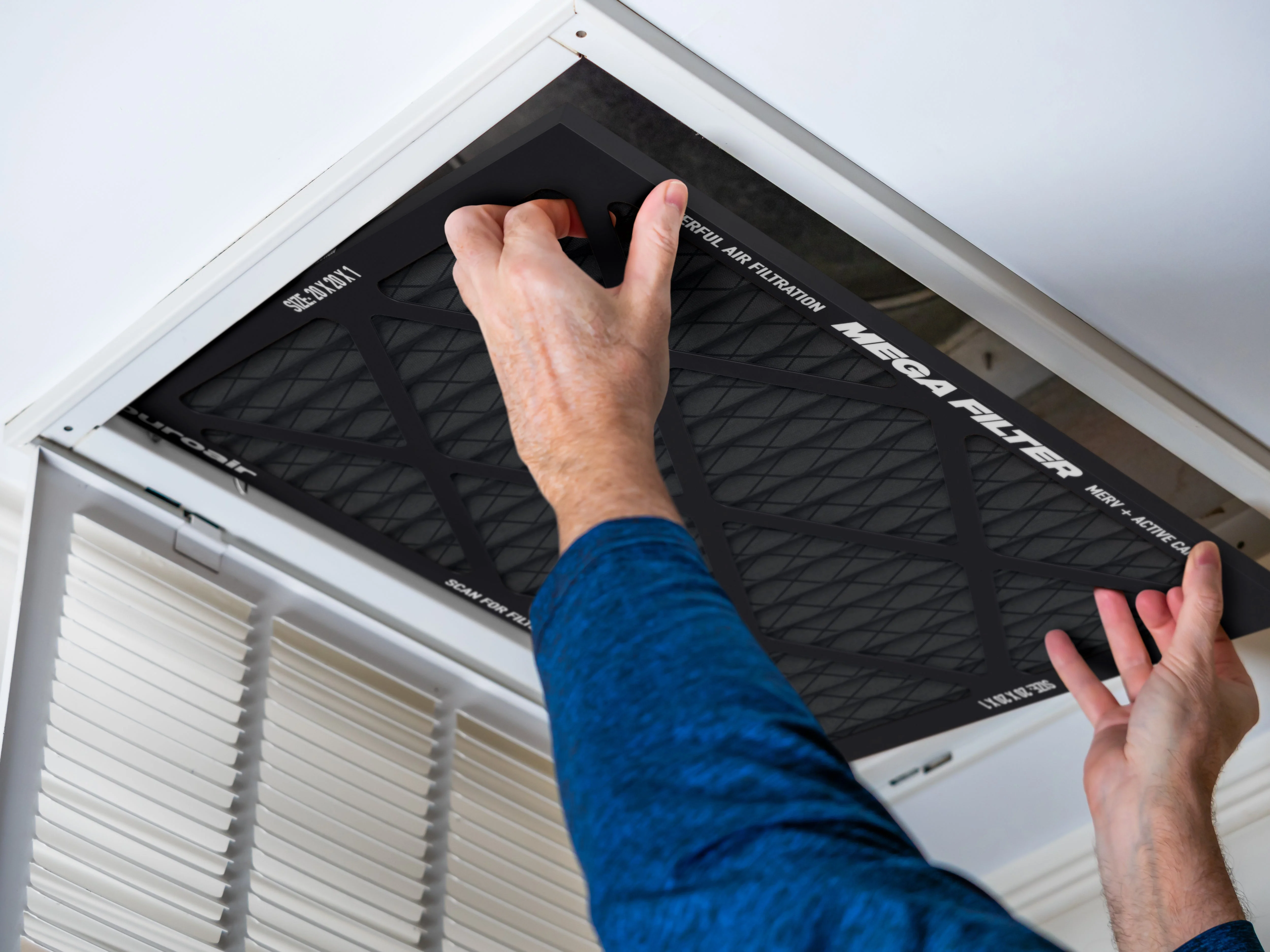 PuroAir HVAC Mega Filter MERV 13 Pleated Plus Activated Carbon Air Filter - Image 8